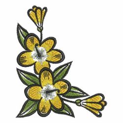 State Flower Corners 4 08 machine embroidery designs