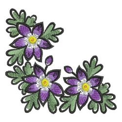 State Flower Corners 4 09 machine embroidery designs