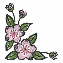 State Flower Corners 5 09 machine embroidery designs