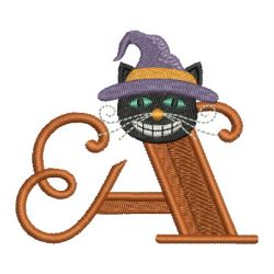 Cute Halloween  Alphabet 01 machine embroidery designs