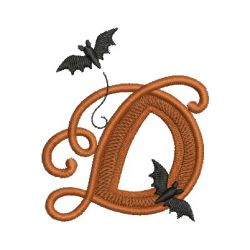 Cute Halloween  Alphabet 04 machine embroidery designs