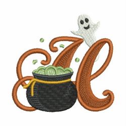 Cute Halloween  Alphabet 08 machine embroidery designs