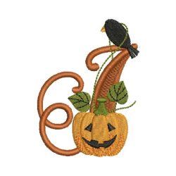 Cute Halloween  Alphabet 10 machine embroidery designs