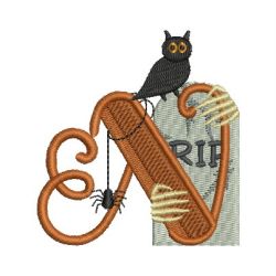 Cute Halloween  Alphabet 14 machine embroidery designs