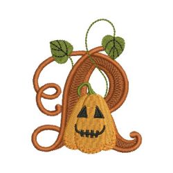 Cute Halloween  Alphabet 18 machine embroidery designs