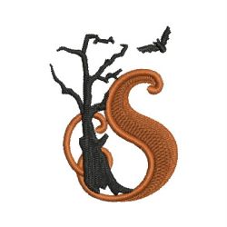 Cute Halloween  Alphabet 19 machine embroidery designs