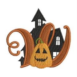 Cute Halloween  Alphabet 23 machine embroidery designs