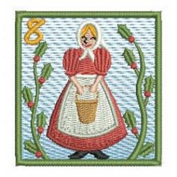 12 Days of Christmas 4 08 machine embroidery designs