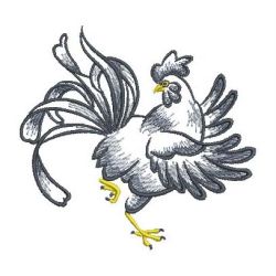 Ink Roosters 01(Md) machine embroidery designs