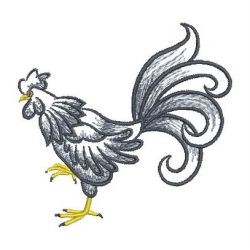 Ink Roosters 02(Sm) machine embroidery designs