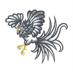 Ink Roosters 03(Lg) machine embroidery designs