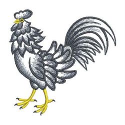 Ink Roosters 07(Sm) machine embroidery designs