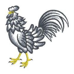 Ink Roosters 07(Lg) machine embroidery designs