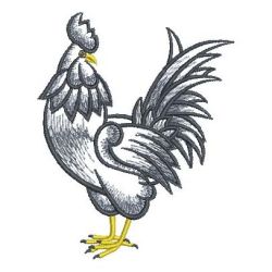 Ink Roosters 08(Sm) machine embroidery designs