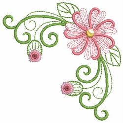 Swirly Flowers 03(Lg) machine embroidery designs