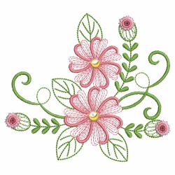 Swirly Flowers 07(Lg) machine embroidery designs