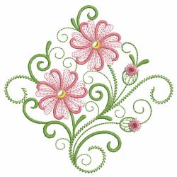 Swirly Flowers 09(Sm) machine embroidery designs