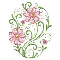 Swirly Flowers 11(Sm) machine embroidery designs