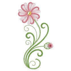 Swirly Flowers 12(Sm) machine embroidery designs