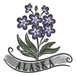 US State Flowers 1 02 machine embroidery designs