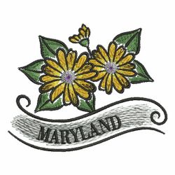 US State Flowers 2 08 machine embroidery designs