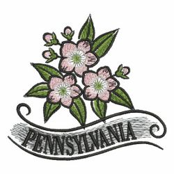 US State Flowers 4 06 machine embroidery designs