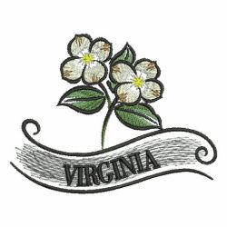 US State Flowers 5 05 machine embroidery designs