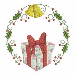 Christmas Round Decoration 04 machine embroidery designs