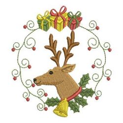 Christmas Round Decoration 07 machine embroidery designs