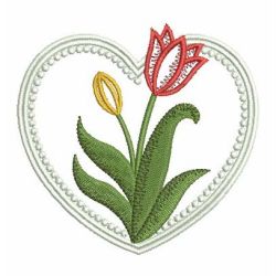 Elegant Tulips 1 04 machine embroidery designs