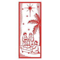 Redwork Nativity 08(Sm) machine embroidery designs