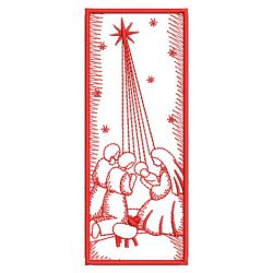 Redwork Nativity 09(Lg)