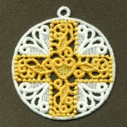 FSL Filigree Cross Ornament 02