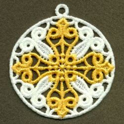 FSL Filigree Cross Ornament 04