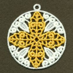 FSL Filigree Cross Ornament 05