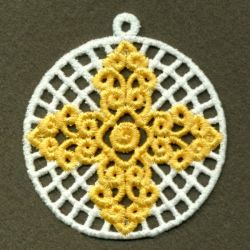 FSL Filigree Cross Ornament 06