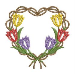 Elegant Tulips 2 02 machine embroidery designs