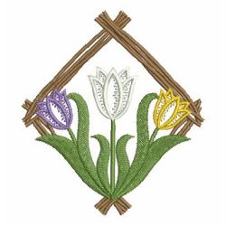 Elegant Tulips 2 08 machine embroidery designs