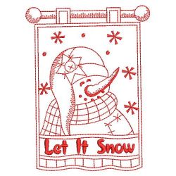 Redwork Winter Snowman 05(Md)