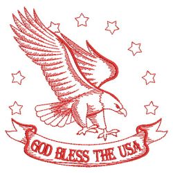 Redwork American Eagles 10(Sm) machine embroidery designs