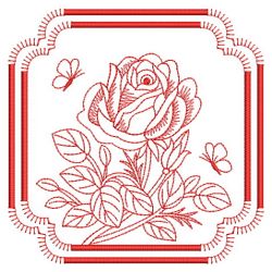 Redwork Months of the Flowers 1 06(Sm) machine embroidery designs