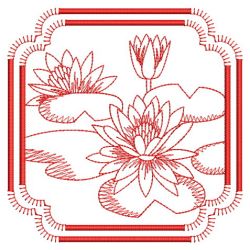 Redwork Months of the Flowers 1 07(Sm) machine embroidery designs