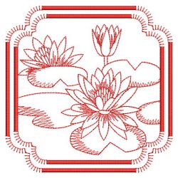 Redwork Months of the Flowers 1 07(Md) machine embroidery designs