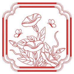 Redwork Months of the Flowers 1 09(Sm) machine embroidery designs
