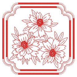 Redwork Months of the Flowers 1 10(Lg) machine embroidery designs