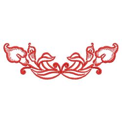 Redwork Heirloom Calla Lily 04(Sm) machine embroidery designs