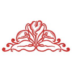 Redwork Heirloom Calla Lily 09(Md) machine embroidery designs