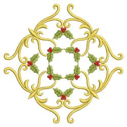 Heirloom Christmas Holly 3(Sm) machine embroidery designs