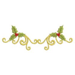 Heirloom Christmas Holly 3 02(Sm) machine embroidery designs