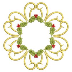 Heirloom Christmas Holly 3 04(Md) machine embroidery designs